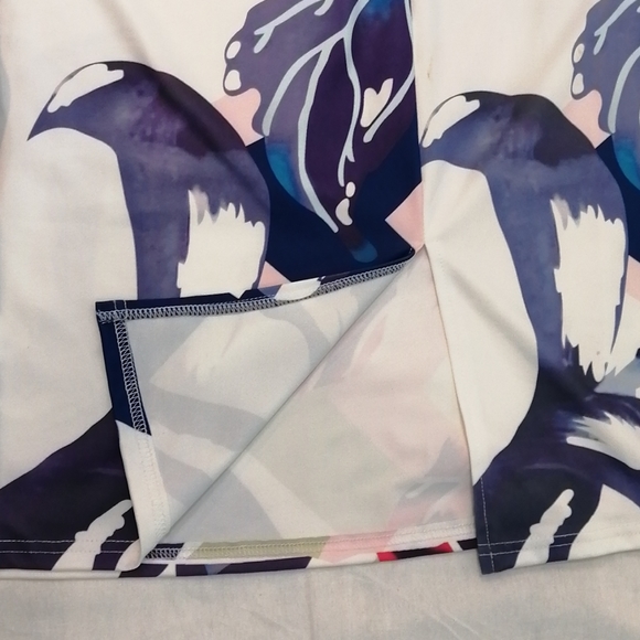 KISSMODA Women's Bodycon Elegant Pencil Dress With Belt Large - Picture 8 of 13